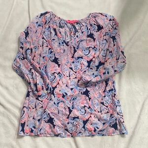 Lilly Pulitzer v neck blouse